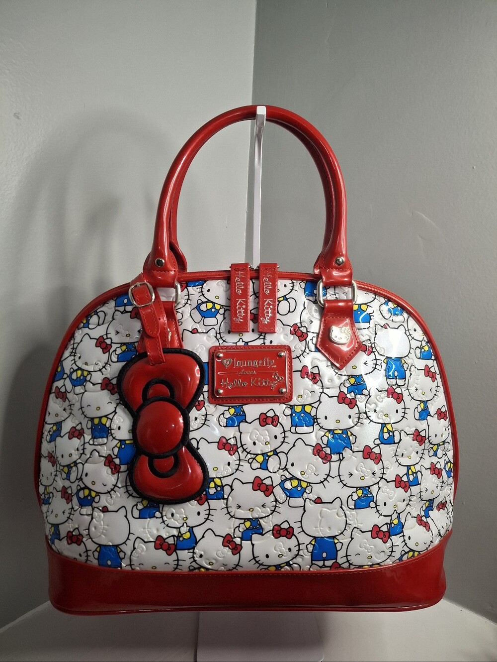 Loungefly Hello Kitty Embossed Dome Bag NWT Large Satchel